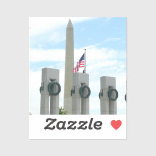 Adesivo Monumento a Washington e Memorial da II Guerra Mun