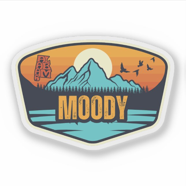 Adesivo Moody, Alabama (Frente)