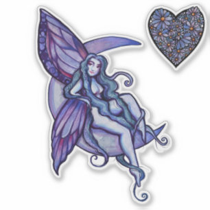 Adesivo Moon Fairy Moon Child Faerie Art Fae