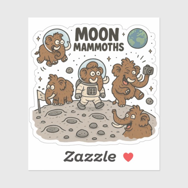 Adesivo MOON MAMMOTHS é engraçado (Folha)