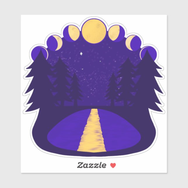 Adesivo Moonlit Midnight (Folha)