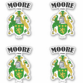 Adesivo Moore Crest Tradução e Significado Irlandês (x4)