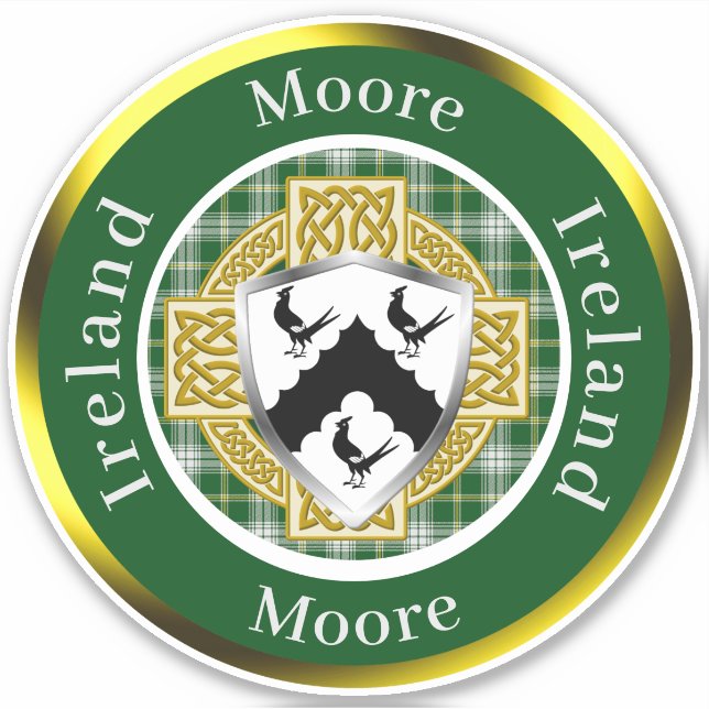 Adesivo Moore Shield & Celtic Cross Personalizado (Frente)