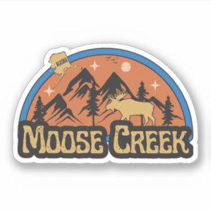 Adesivo Moose Creek, Alaska Sticker