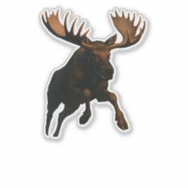 Adesivo Moose Cut-out sticker
