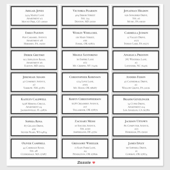 Adesivo Morada Convidada de Casamento Verde Branco e Negro (Folha)