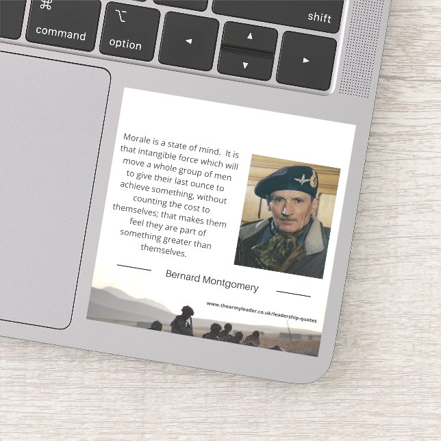 Adesivo Morale é um Estado de espírito Sticker (Detalhe)