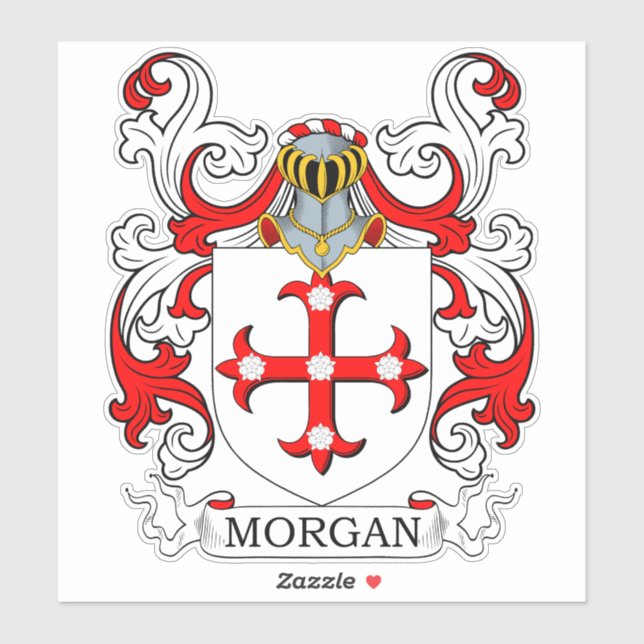 Adesivo Morgan Family Crest (Folha)