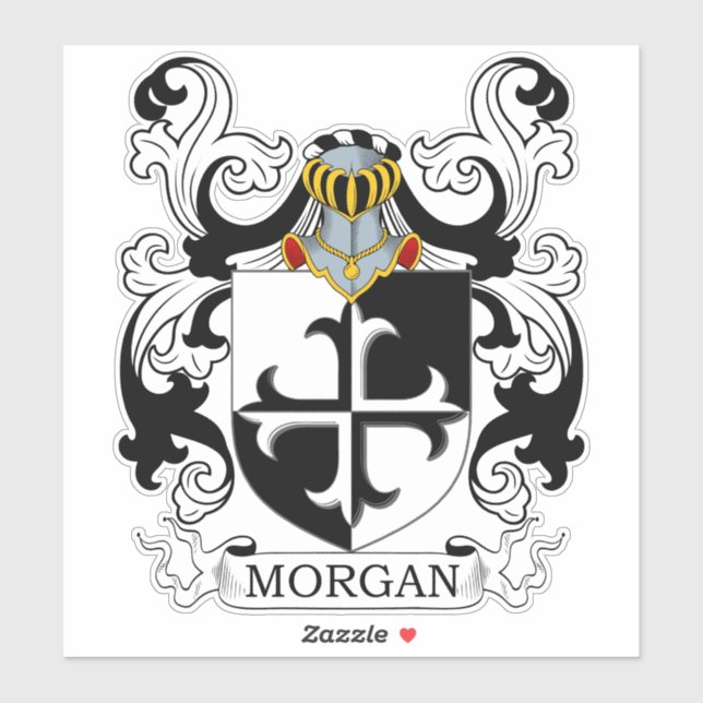 Adesivo Morgan Family Crest (Folha)