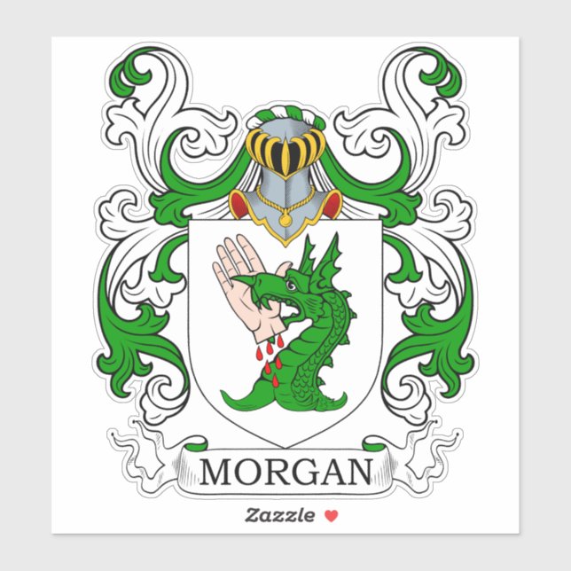 Adesivo Morgan Family Crest (Folha)