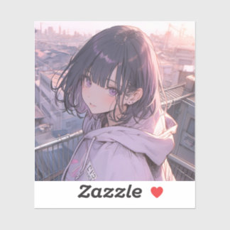 Adesivo Mornig with you | 東京娘 GenerartiveAI シール