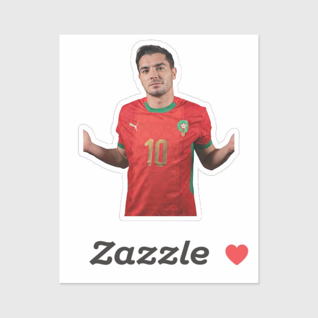 Adesivo Moroccan Football Player Stickers (Folha)