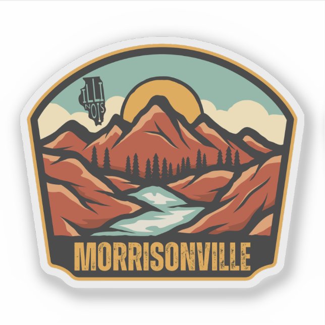 Adesivo Morrisonville, Illinois  (Frente)