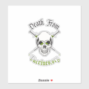 Adesivo Morte De Vacinas De Corte Personalizado Vinil Stic
