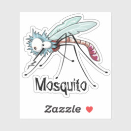 Adesivo Mosquito cartoon mosquito