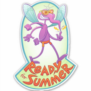 Adesivo Mosquito malvado pronto para te morder este verão
