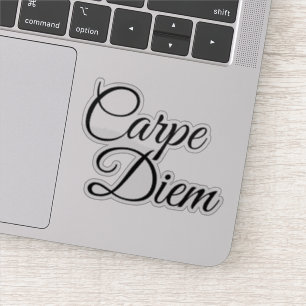 Adesivo Motivação de Diem Carpe de Script Elegante