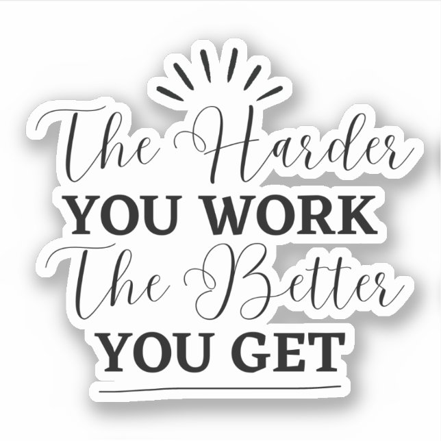 Adesivo Motivação Simples Preta (Frente)