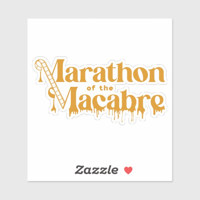 Adesivo MOTM24 - Logotipo laranja em branco (Folha)