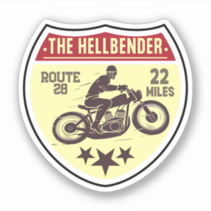 Adesivo Moto Hellbender Route 28 da Carolina do Norte