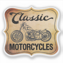 Motocicleta Clássica Estilo Vintage