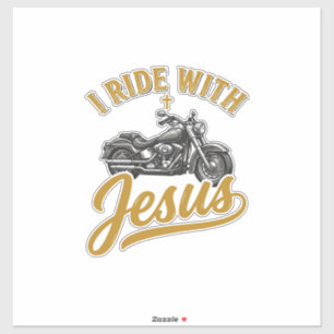 Adesivo Motociclista Cristão Eu Ando Com Jesus Camisa Vint