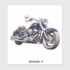 Adesivo Motociclo de aquarelas