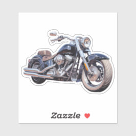 Adesivo Motociclo de aquarelas