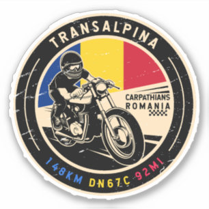 Adesivo Motociclo Transalpina Romênia