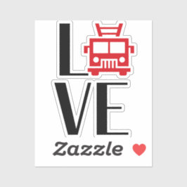 Adesivo Motor FIRE LOVE [FL16]