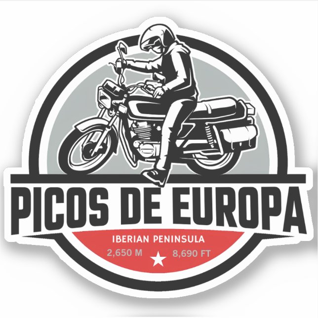 Adesivo Motor Picos de Europa Spanish Cantabrian (Frente)