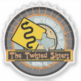 Adesivo Motorcycle Road The Twisted Sisters in Texas Biker