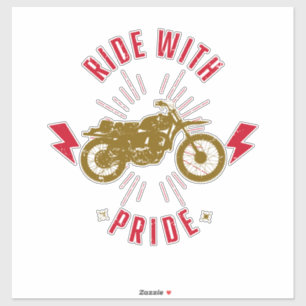 Adesivo Motorcyclist Proud Biker Motorbike