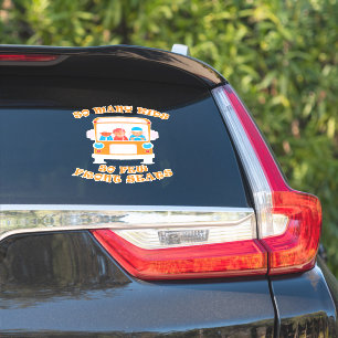 Adesivo Motorista De Barramento Tantas Crianças Tão Poucos