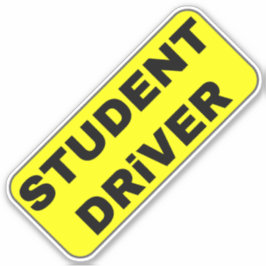 Adesivo Motorista Estudante
