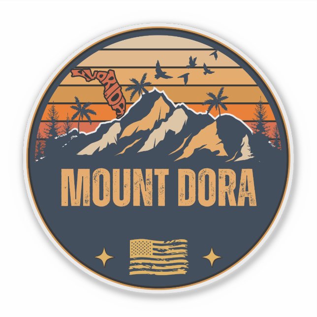 Adesivo Mount Dora, Flórida  (Frente)