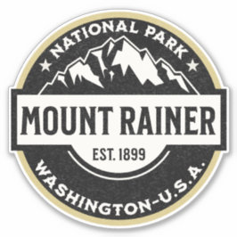 Adesivo Mount Rainier National Park Emblem