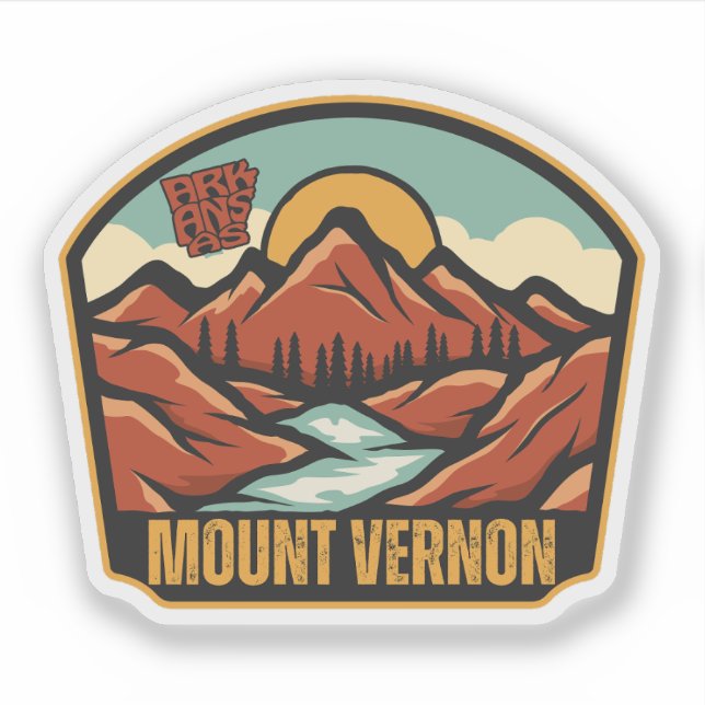 Adesivo Mount Vernon, Arkansas  (Frente)