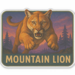 Adesivo Mountain Lion Sticker