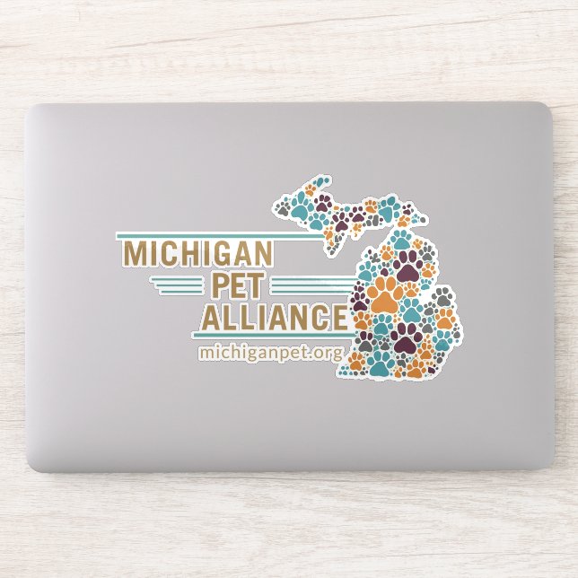 Adesivo MPA Paw Imprime vinilhos recortados personalizados (Computador)