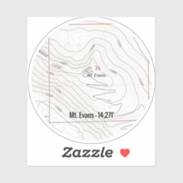 Adesivo Mt. Evans Colorado Fourteener