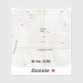 Adesivo Mt. Yale Colorado Fourteener