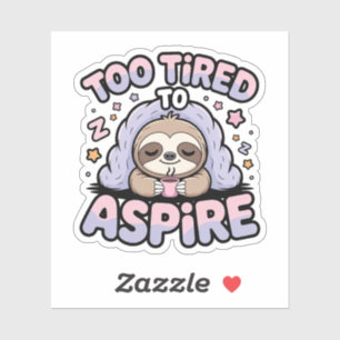 Adesivo Muito Cansado para Aspirar – Preguiça Kawaii Sonol