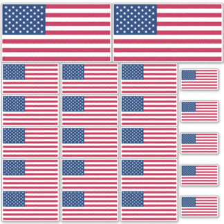Adesivo Muitos "Flag Stickers" americanos