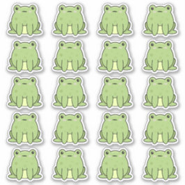 Adesivo Muitos Sapos Kawaii