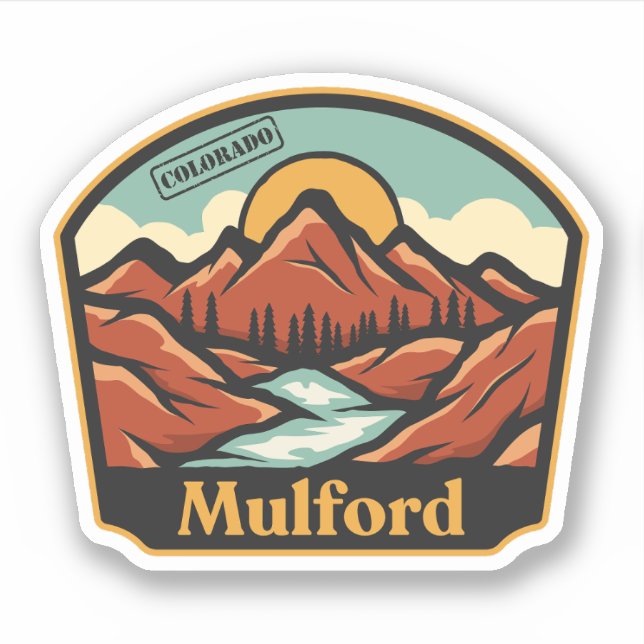 Adesivo Mulford, Colorado (Frente)