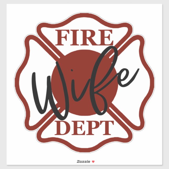 ADESIVO MULHER DE INCÊNDIO COM MALTESE CROSS [1] (Folha)