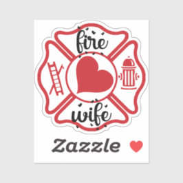 ADESIVO MULHER DE INCÊNDIO COM MALTESE CROSS [17]