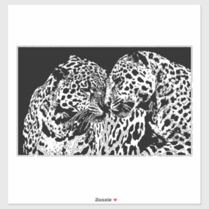 Adesivo Mulher do sexo masculino lança Abstrato