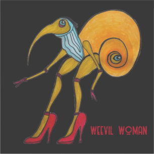 Adesivo Mulher do Wevil Vírgula Grande